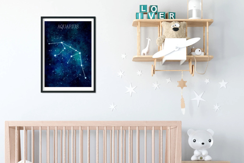 zodiac-sign-aquarius-aquarius-wall-art