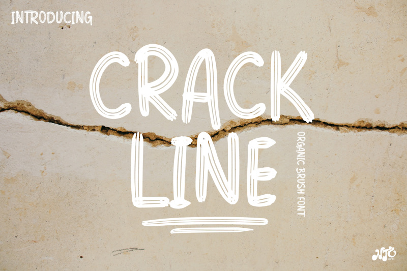 crackline-brush-font