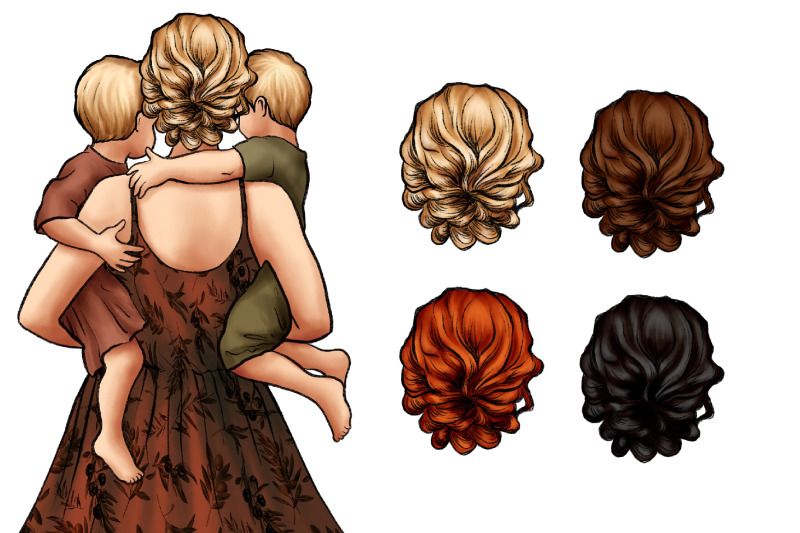 mom-and-children-clipart-mom-and-babys
