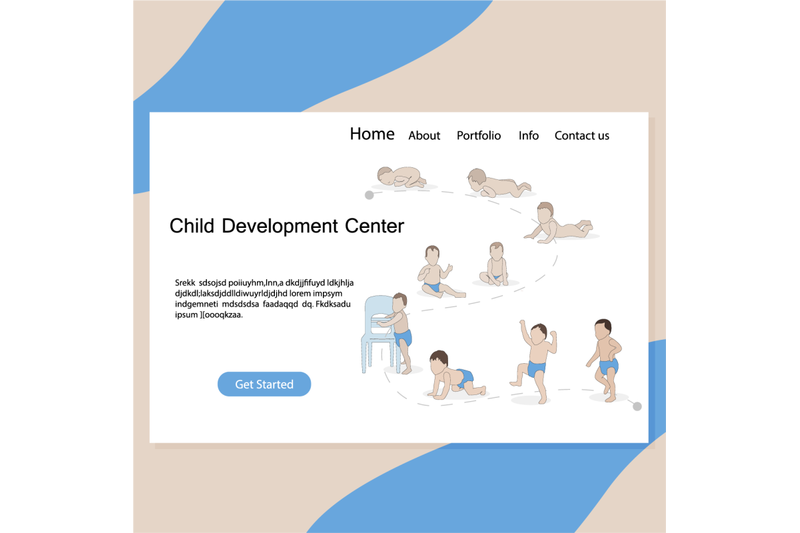 child-development-center-website-page-baby-evolution