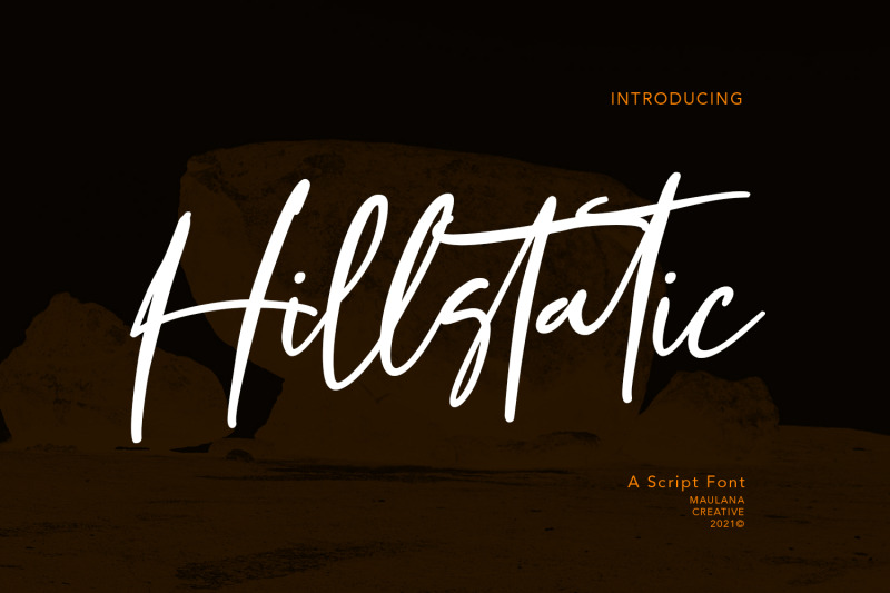 hillstatic-script-font