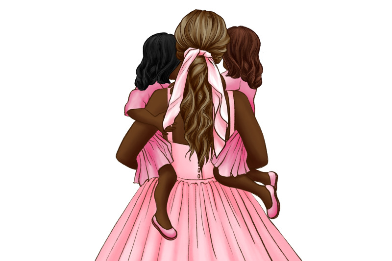 mom-and-daughters-clipart-mom-and-baby