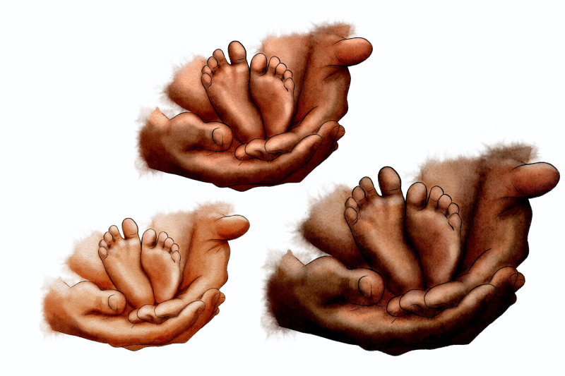 dads-hand-clipart-baby-feet