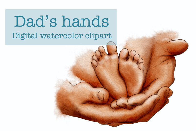 dads-hand-clipart-baby-feet
