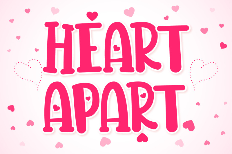 heart-apart-lovely-font