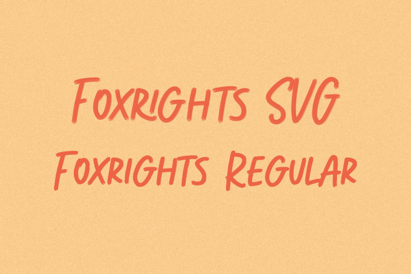 foxright-svg-brush-font