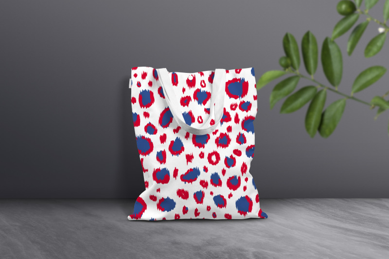 american-leopard-digital-paper-red-white-blue-animal-seamless-pattern