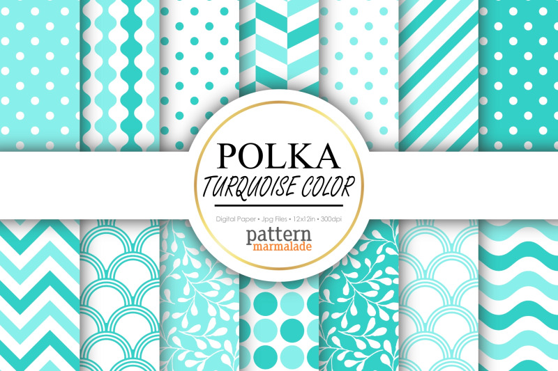 polka-turquoise-digital-paper-s0509