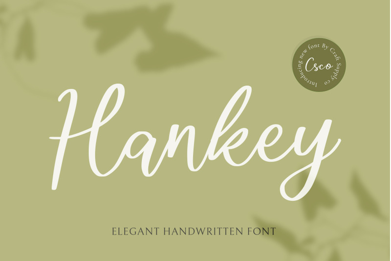 hankey-handwritten-font