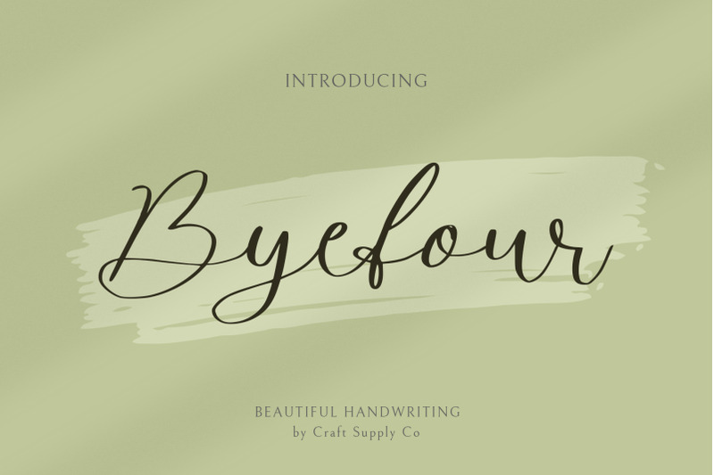 byefour-beautiful-script