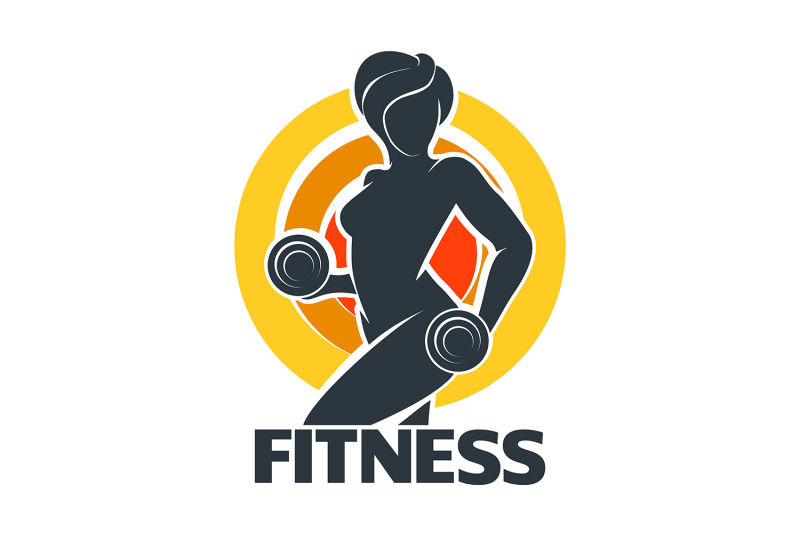 fitness-gym-logo-with-training-woman-silhouette