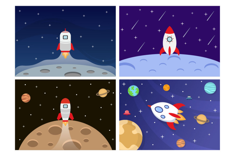 20-cute-astronaut-in-space-background-illustration