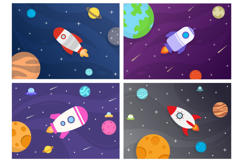 20-cute-astronaut-in-space-background-illustration