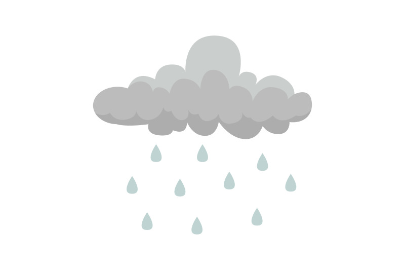 rain-cloud-flat-icon