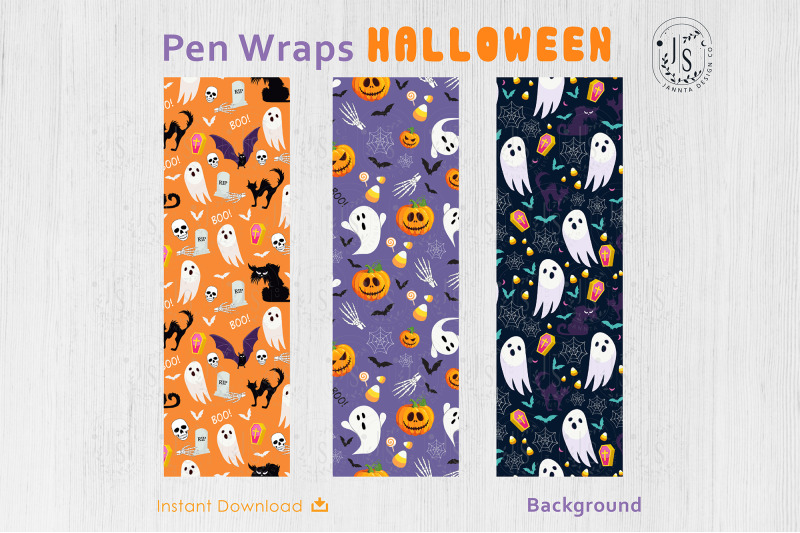 halloween-ghost-and-spooky-cat-pen-wraps-png-file-set