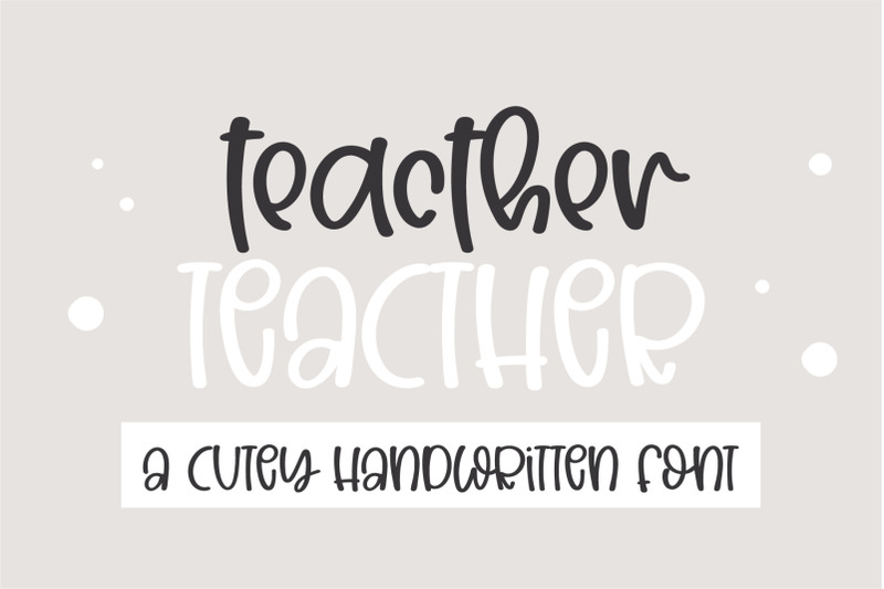 teacher-a-cute-handwritten-font