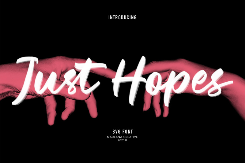 just-hopes-svg-brush-font