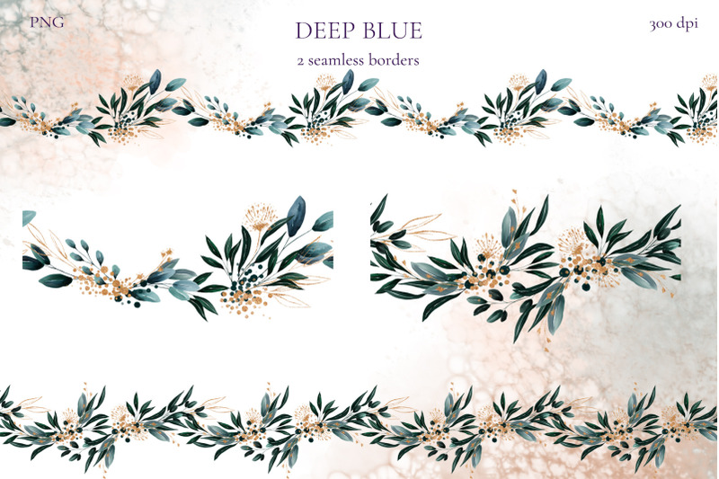 deep-blue-floral