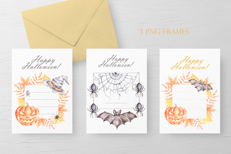 halloween-watercolor-clipart-halloween-frames-fall-halloween