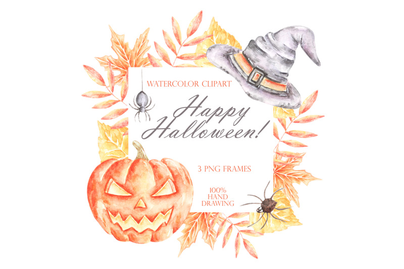 halloween-watercolor-clipart-halloween-frames-fall-halloween