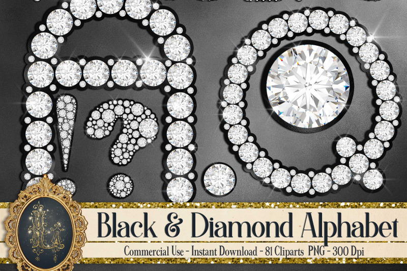 81-black-and-diamond-alphabet-number-symbol-clipart-not-font