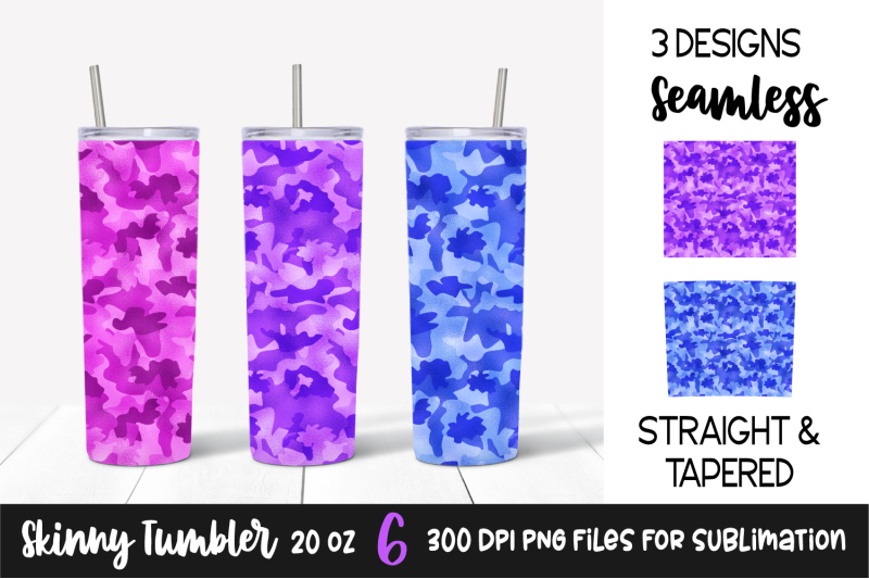 pink-purple-blue-camouflage-foil-skinny-tumbler-sublimation-design