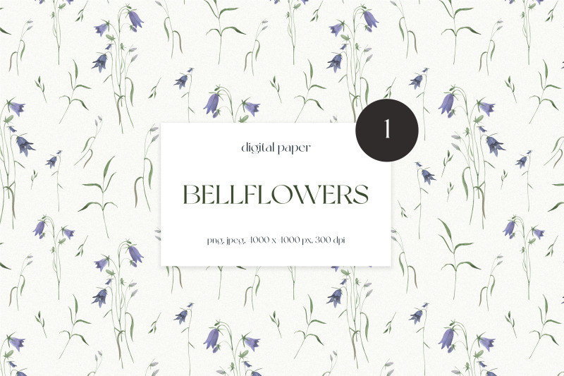 watercolor-bellflowers-seamless-pattern