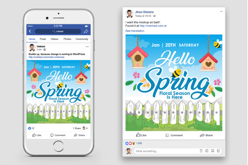 hello-spring-season-facebook-post-banner