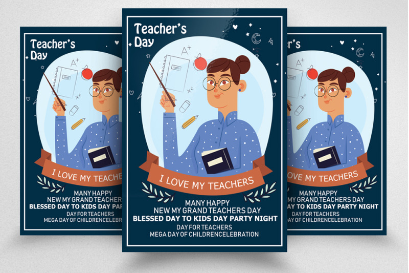 teacher-039-s-day-flyer-poster