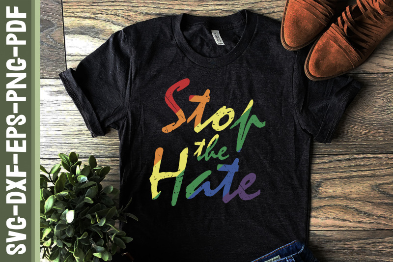 Stop The Hate LGBTQ Proud LGBTQ Rights for Cutting Machines