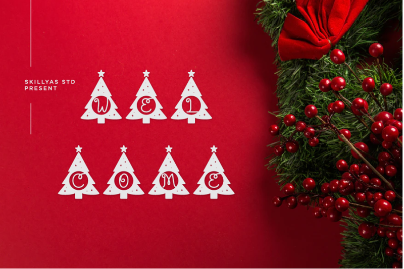 christmas-tree-monogram-split-letter