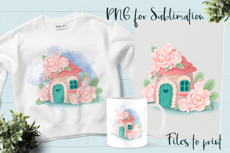 fairy-house-sublimation-design-for-printing