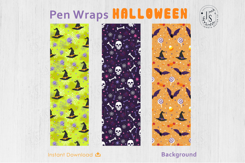 halloween-skull-and-bone-pen-wraps-png-file-set