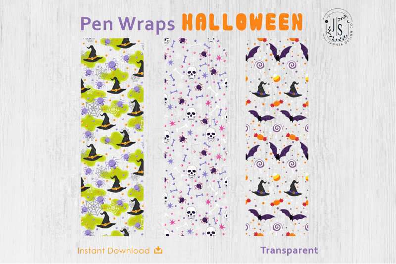 halloween-skull-and-bone-pen-wraps-png-file-set
