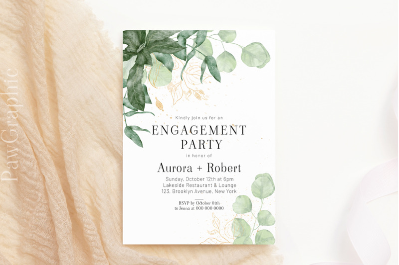 greenery-engagement-party-invitation-template-card
