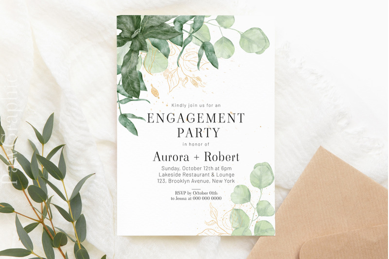 greenery-engagement-party-invitation-template-card