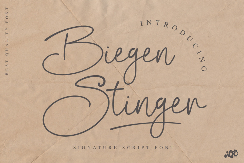 biegen-stinger-script-font