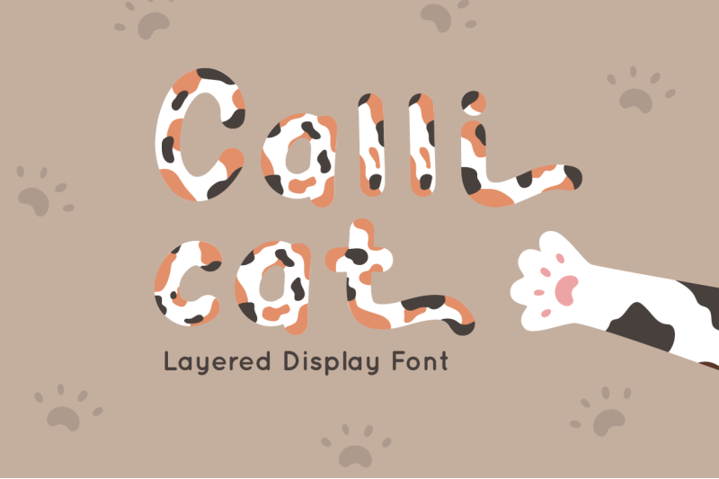 calli-cat-layered-display-font