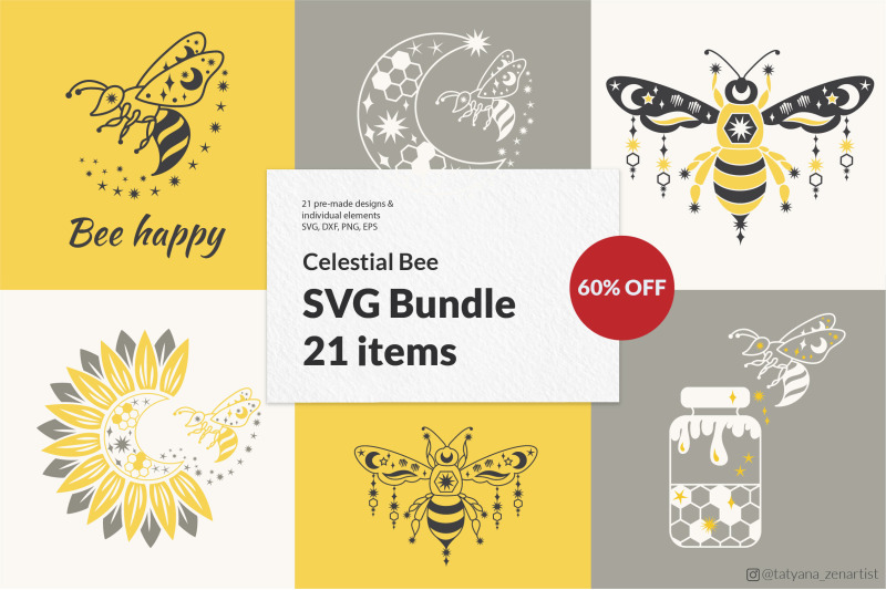 bee-svg-bundle-with-sunflower-svg-honey-bee-svg-with-crescent-moon