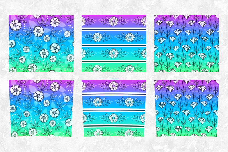 floral-gradient-skinny-tumbler-design-purple-blue-green