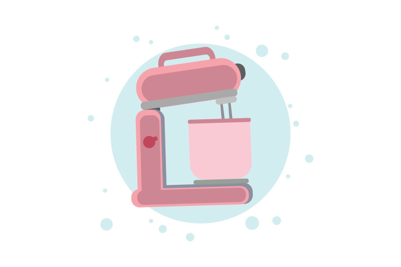 kitchen-mixer-circle-bubbles-flat-icon