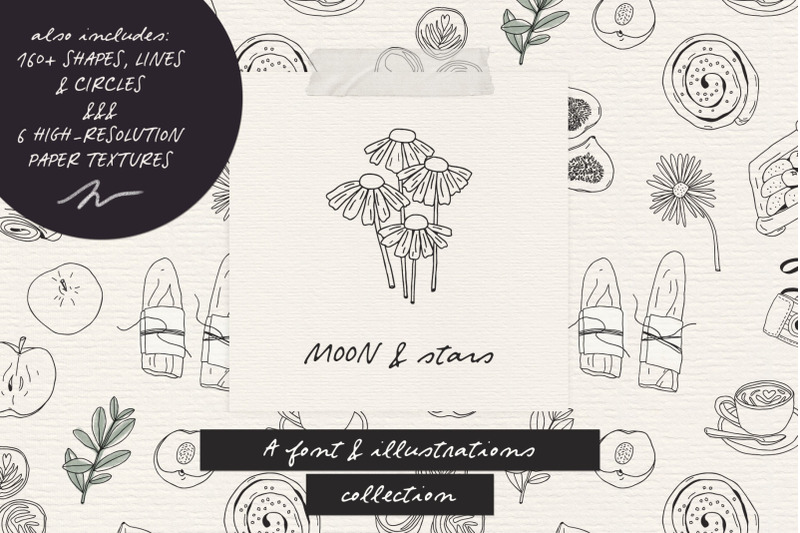 moon-and-stars-font-and-illustrations