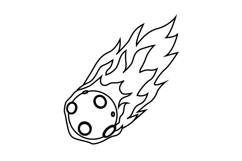 meteor-celestial-body-outline-icon