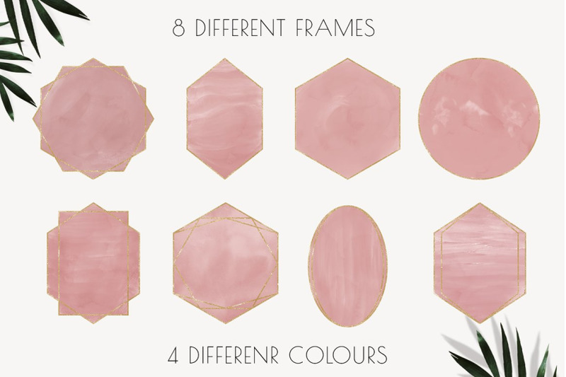 gold-and-watercolor-frames