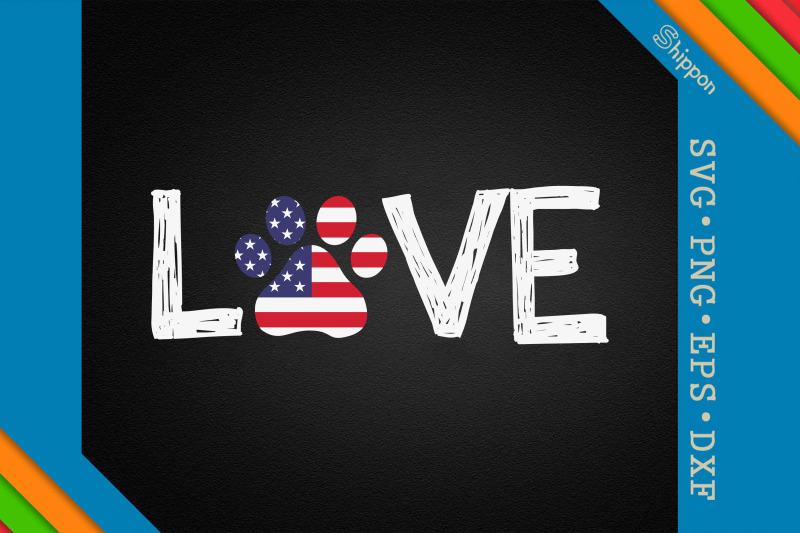 love-dog-paw-patriotic-4th-of-july-usa