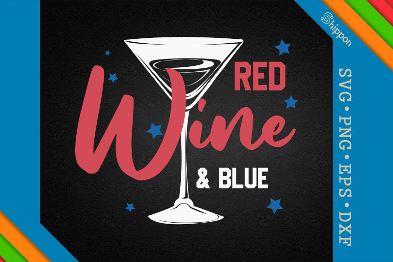 red-wine-and-blue-4th-of-july-usa