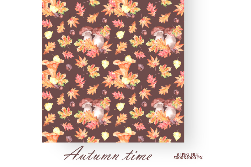fall-watercolor-seamless-patterns-autumn-digital-paper-watercolor