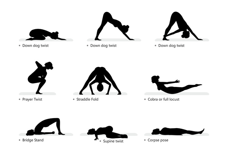 yoga-poses-set