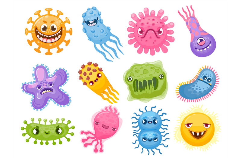 cartoon-viruses-germ-and-bacteria-with-evil-faces-bad-pathogen-micro