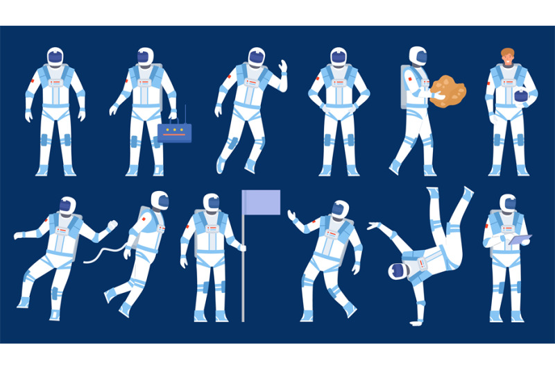 astronaut-poses-spaceman-dancer-stand-with-flag-float-in-space-fla